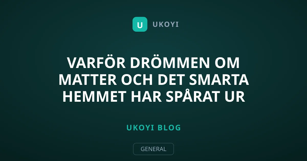Varför drömmen om Matter och det smarta hemmet har spårat ur